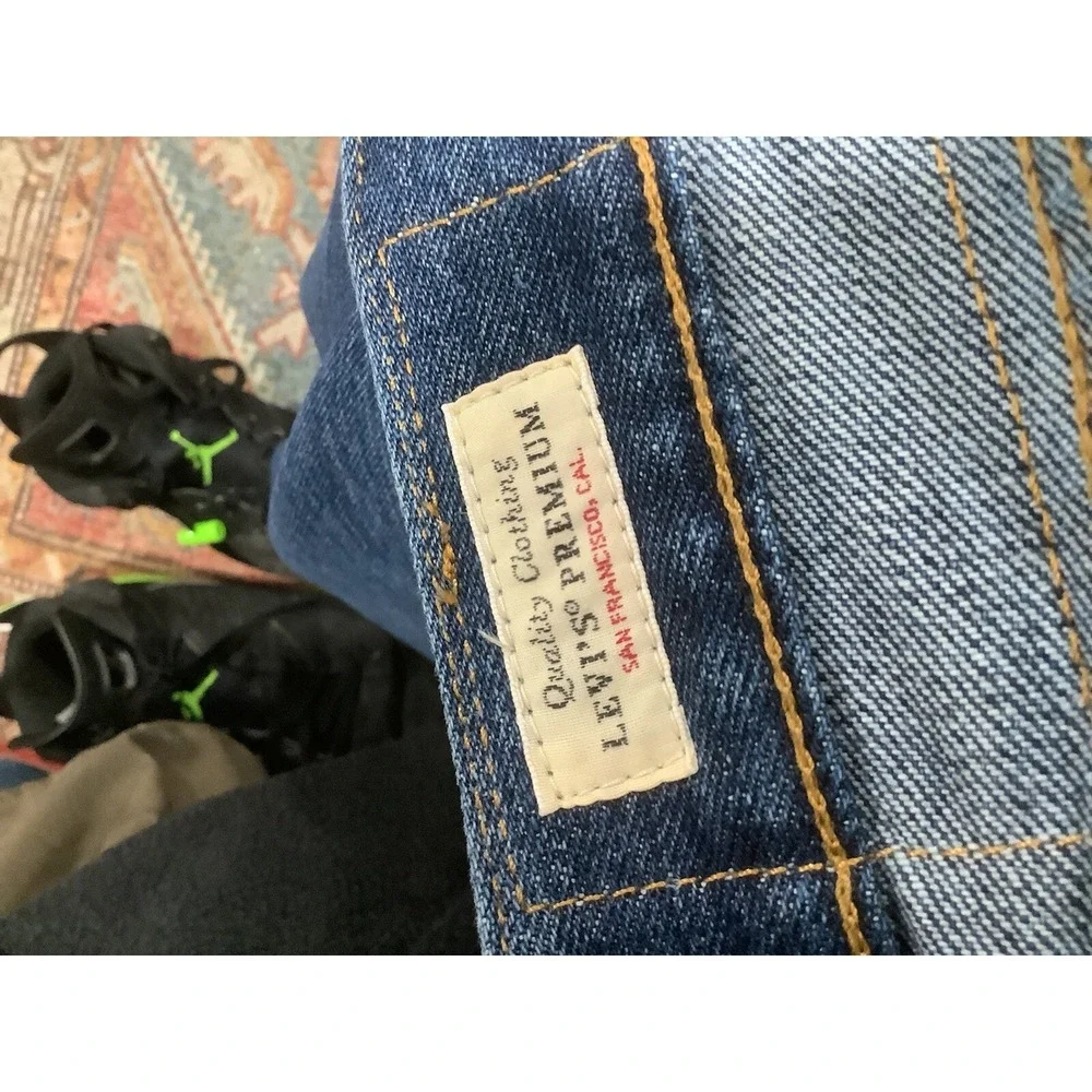 Levi's Premium 501 Big E Straight Leg  Blue Jeans Men's size 50x30 NEW